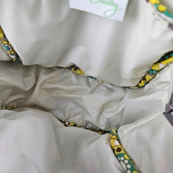 Vera Bradley Lunch Bunch Lemon Parfait Yellow Paisley Lined Lunch Bag - Picture 12 of 13